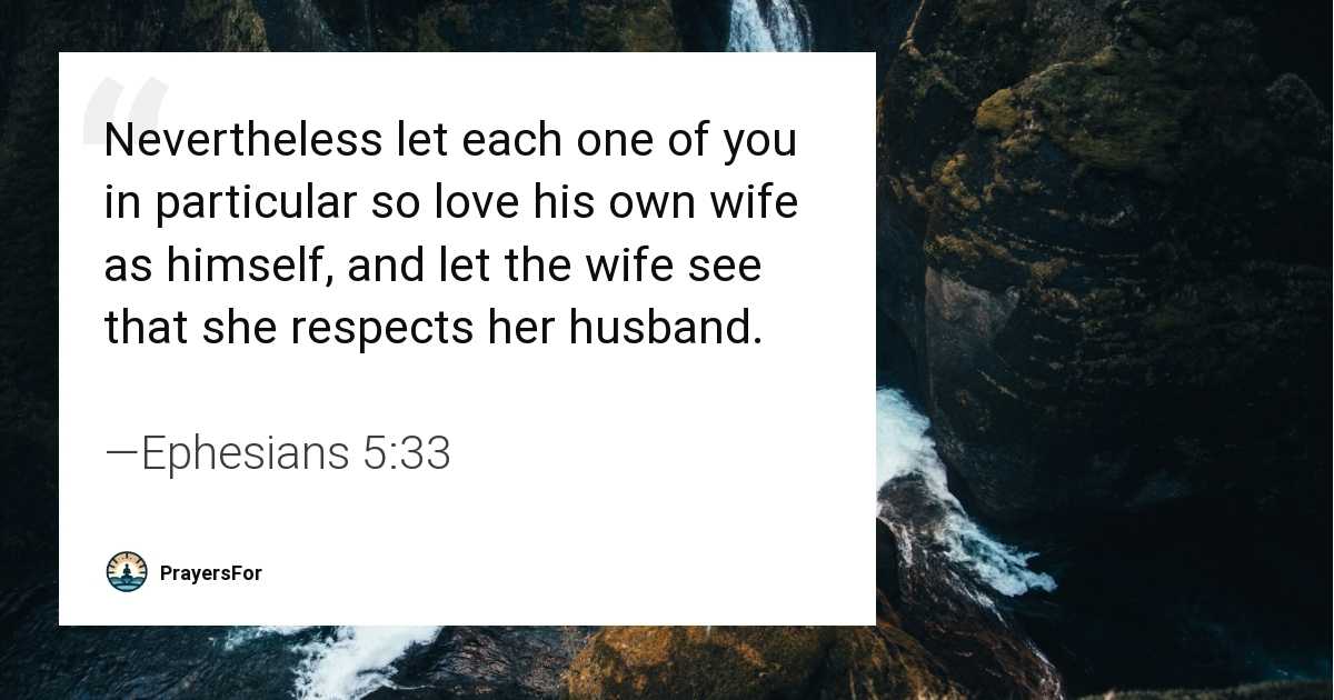 Ephesians 5:33