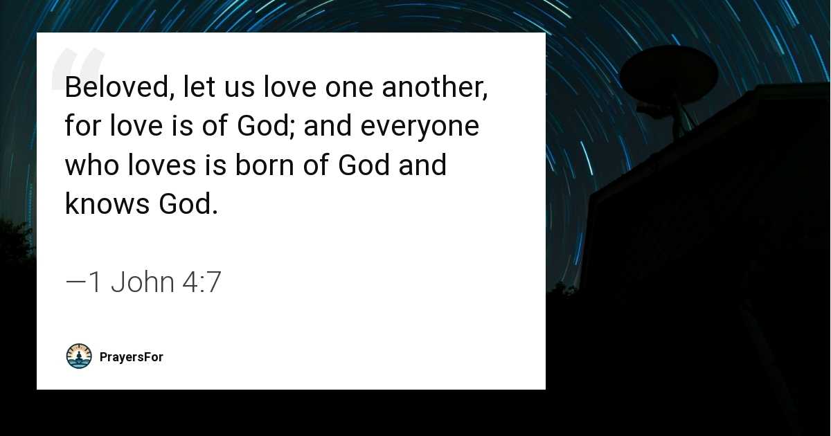 1 John 4:7