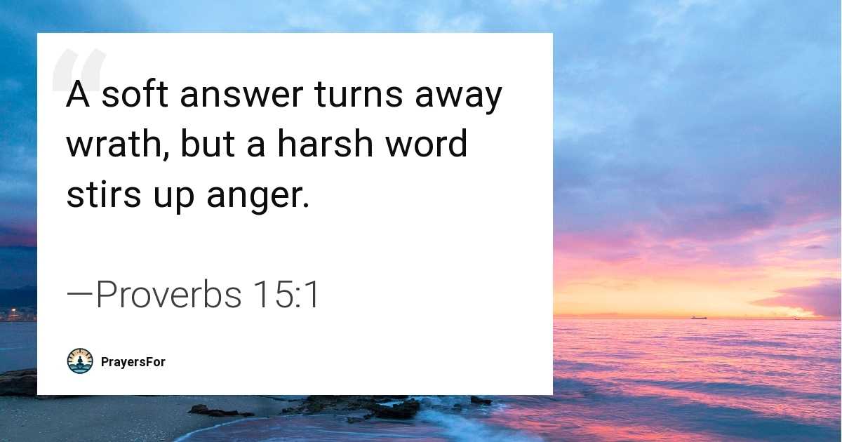 Proverbs 15:1