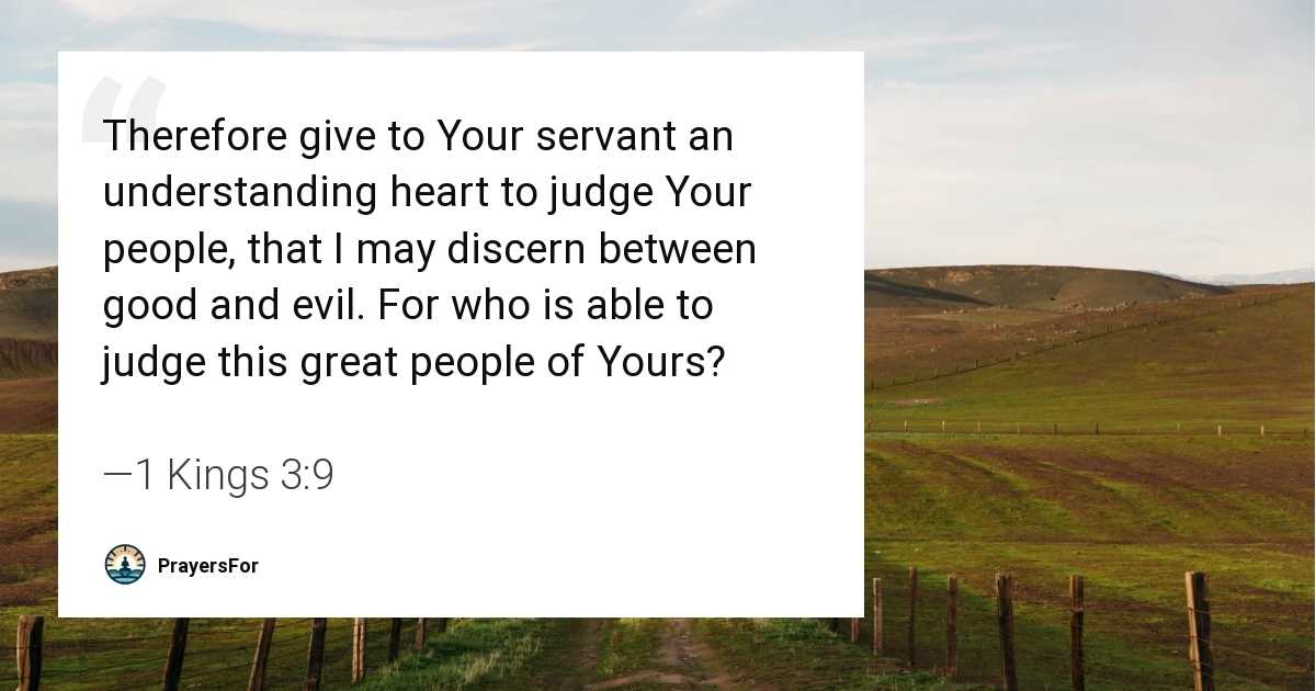 1 Kings 3:9