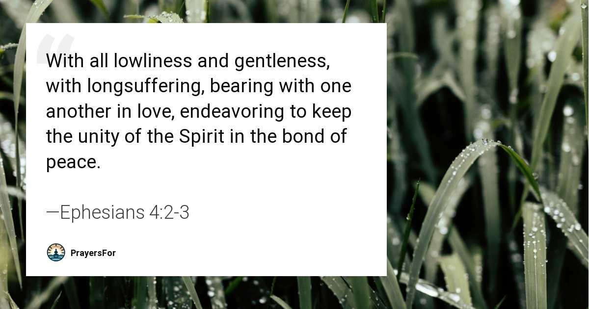 Ephesians 4:2-3