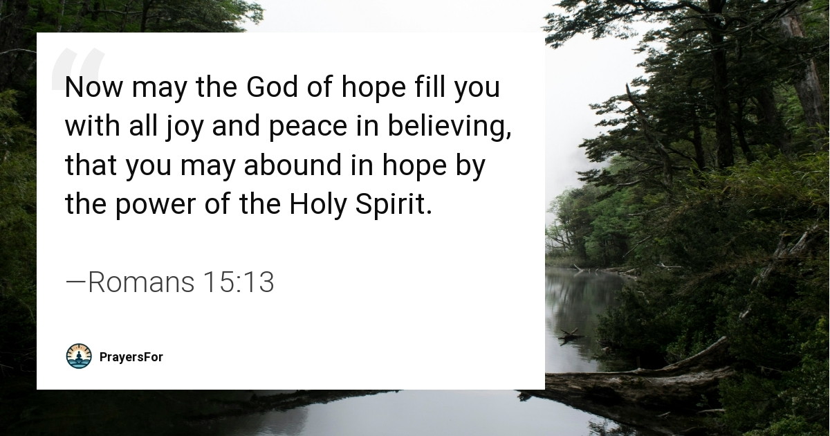 Romans 15:13