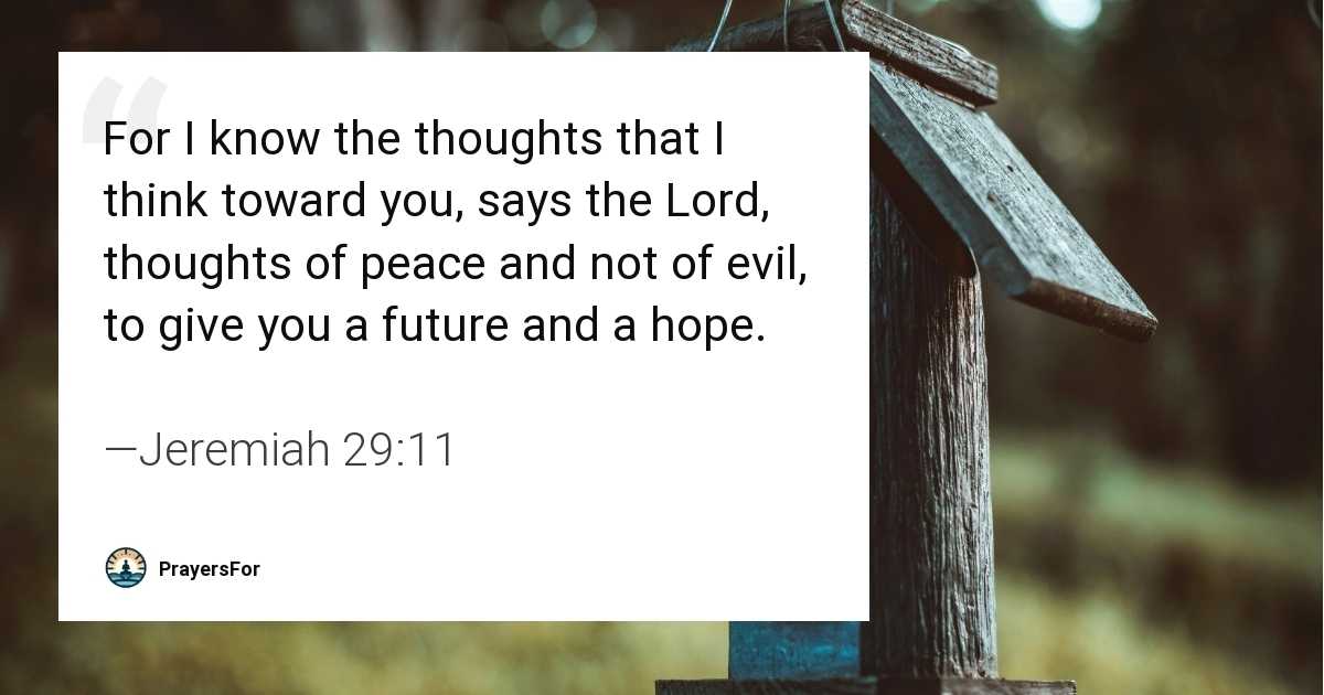 Jeremiah 29:11