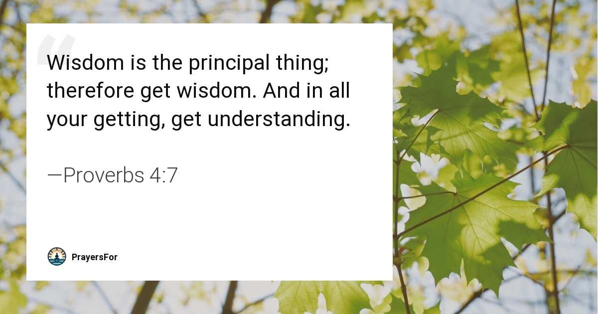 Proverbs 4:7