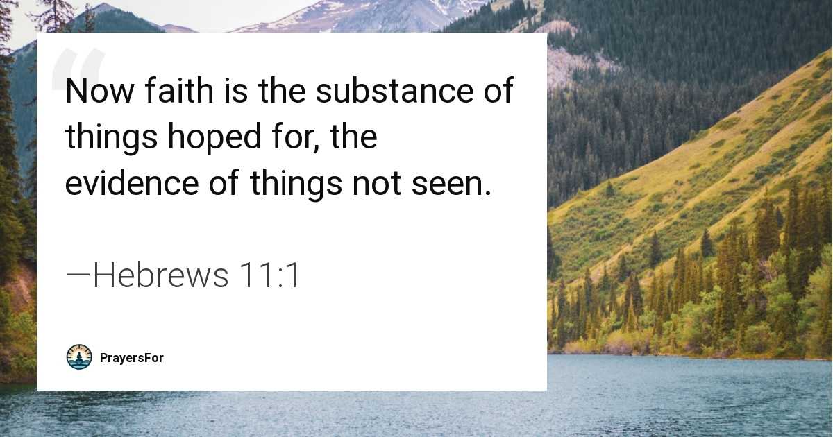 Hebrews 11:1