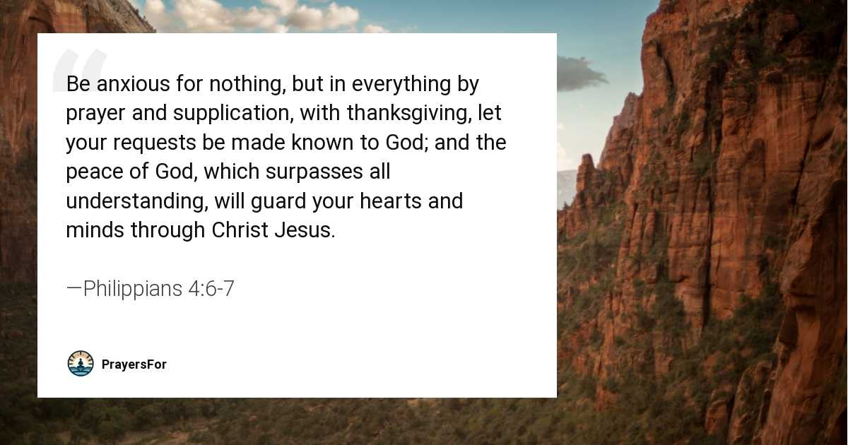 Philippians 4:6-7