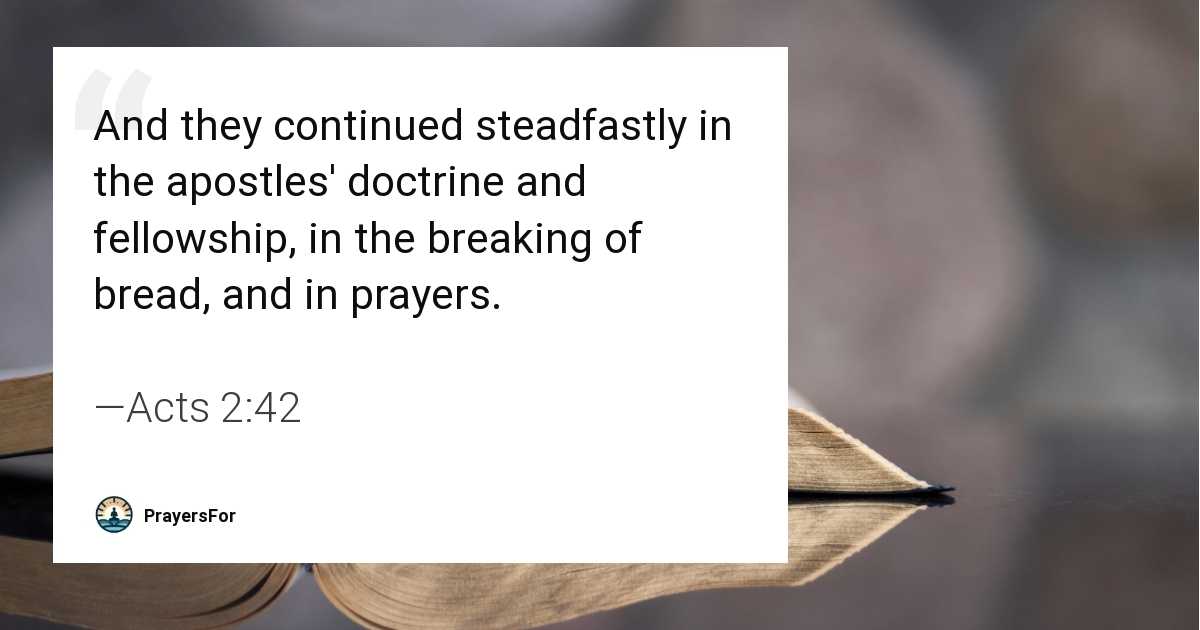 Acts 2:42