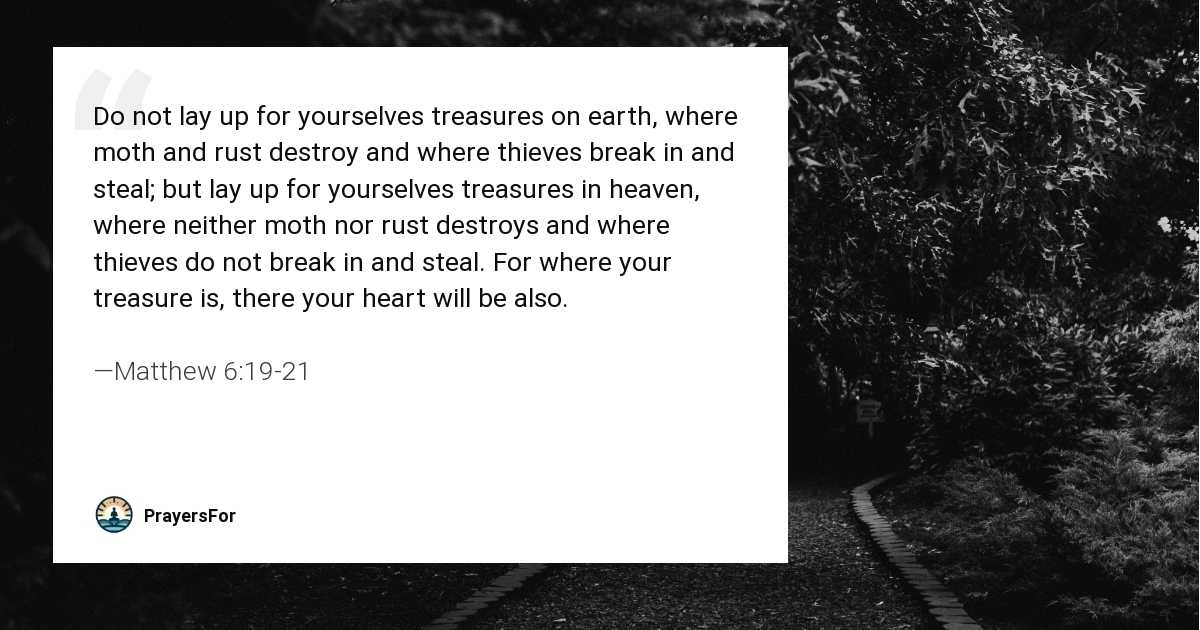 Matthew 6:19-21