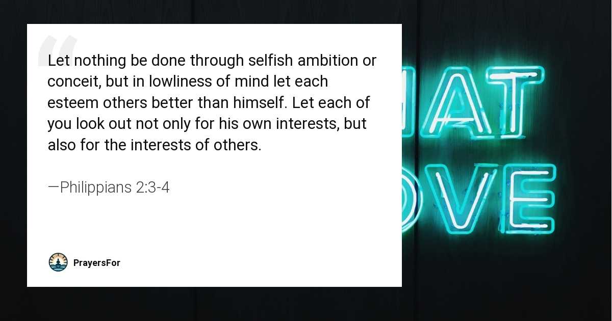 Philippians 2:3-4