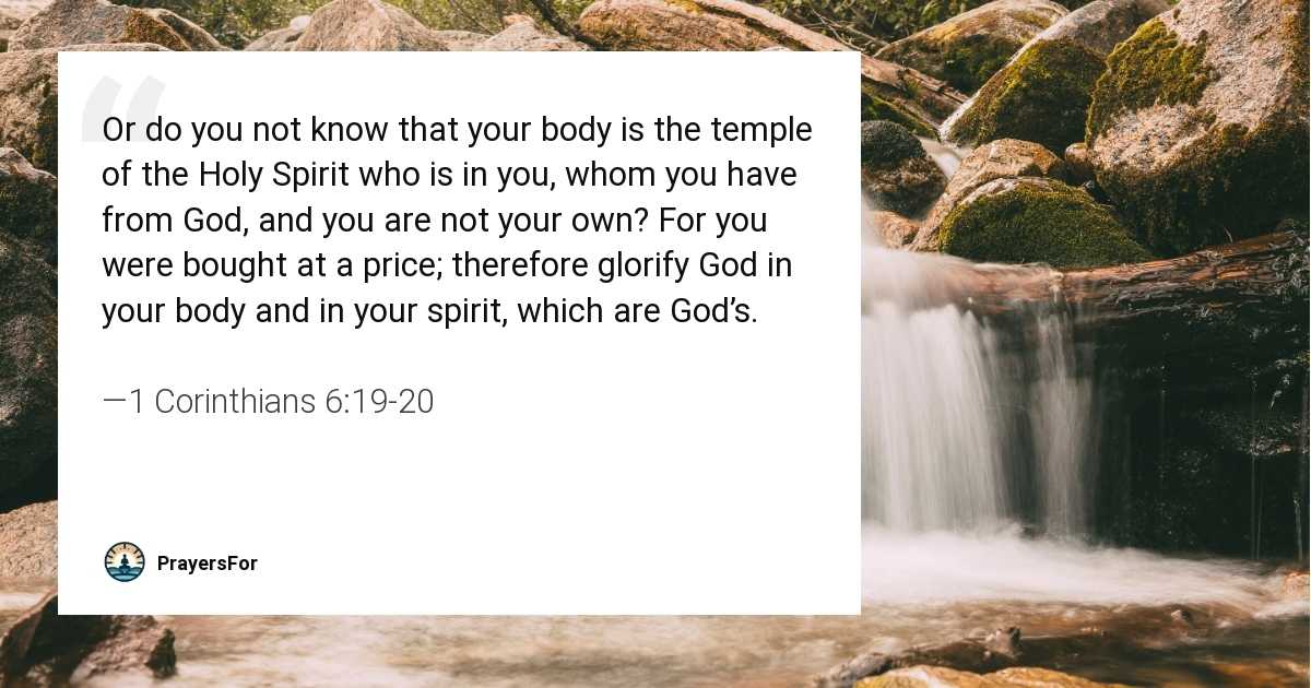 1 Corinthians 6:19-20