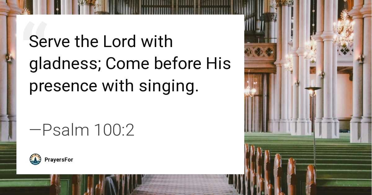 Psalm 100:2