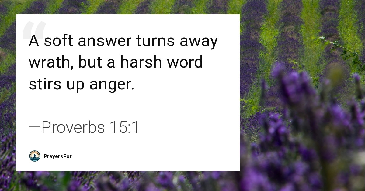 Proverbs 15:1