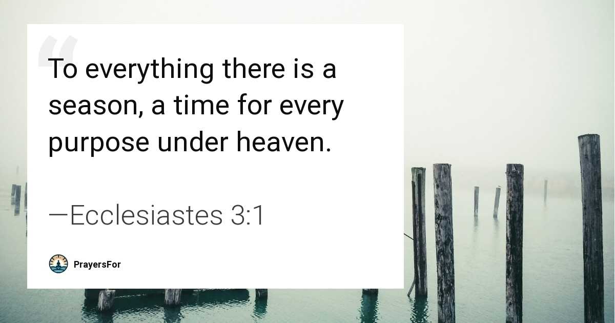 Ecclesiastes 3:1