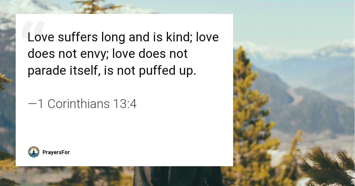 1 Corinthians 13:4