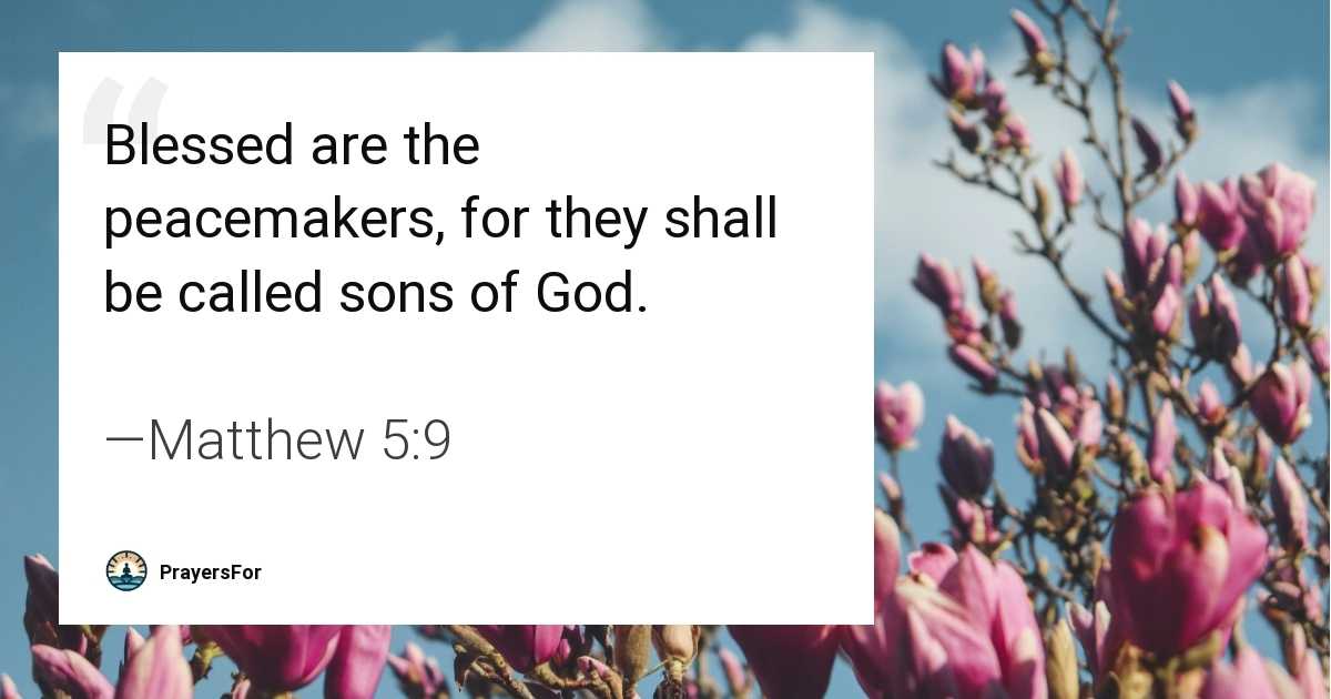 Matthew 5:9