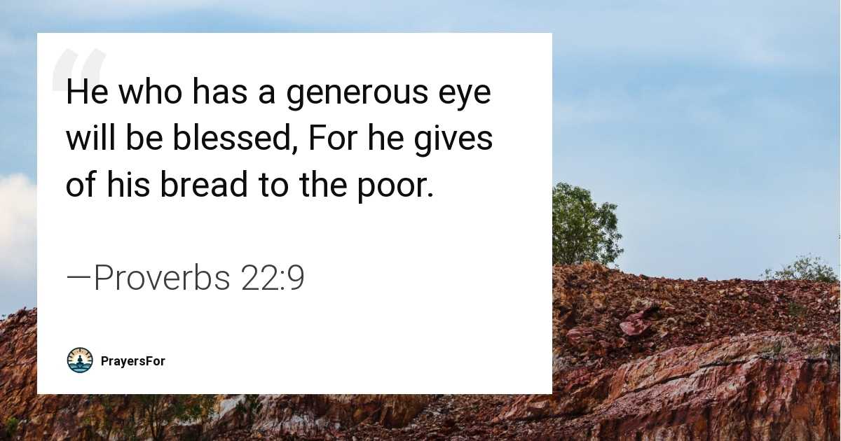 Proverbs 22:9