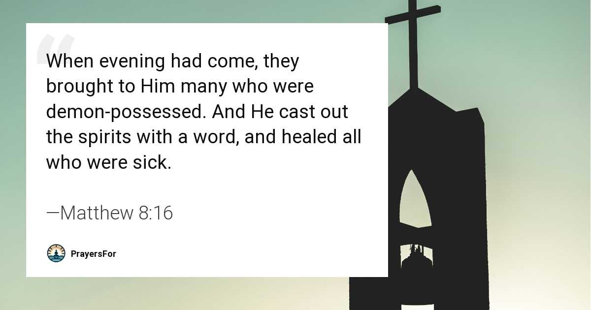 Matthew 8:16