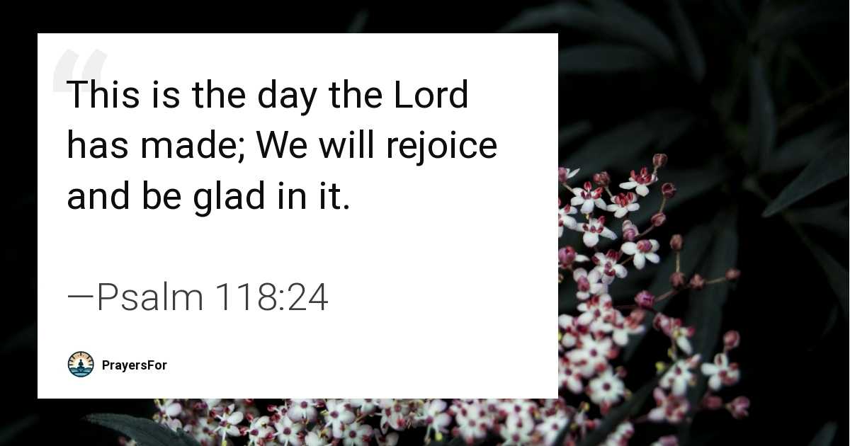 Psalm 118:24