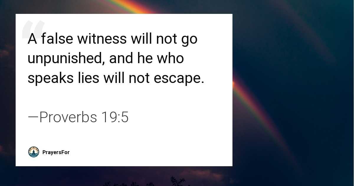 Proverbs 19:5