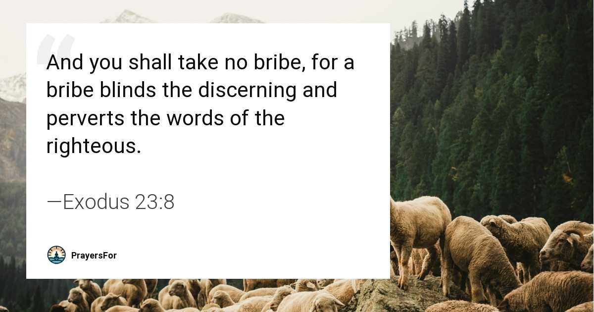 Exodus 23:8