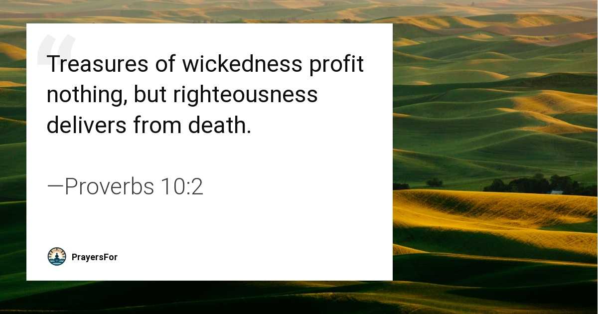 Proverbs 10:2