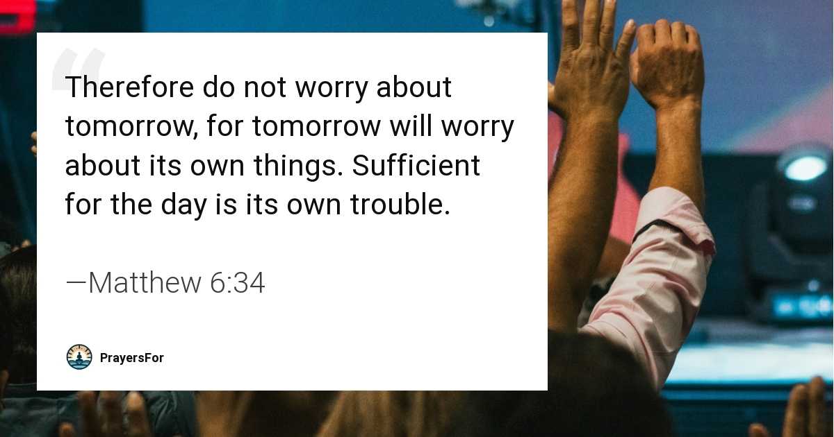 Matthew 6:34