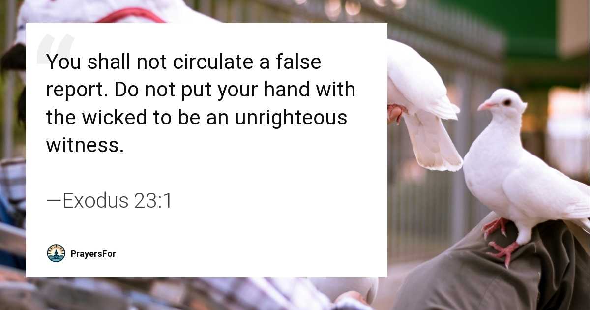 Exodus 23:1