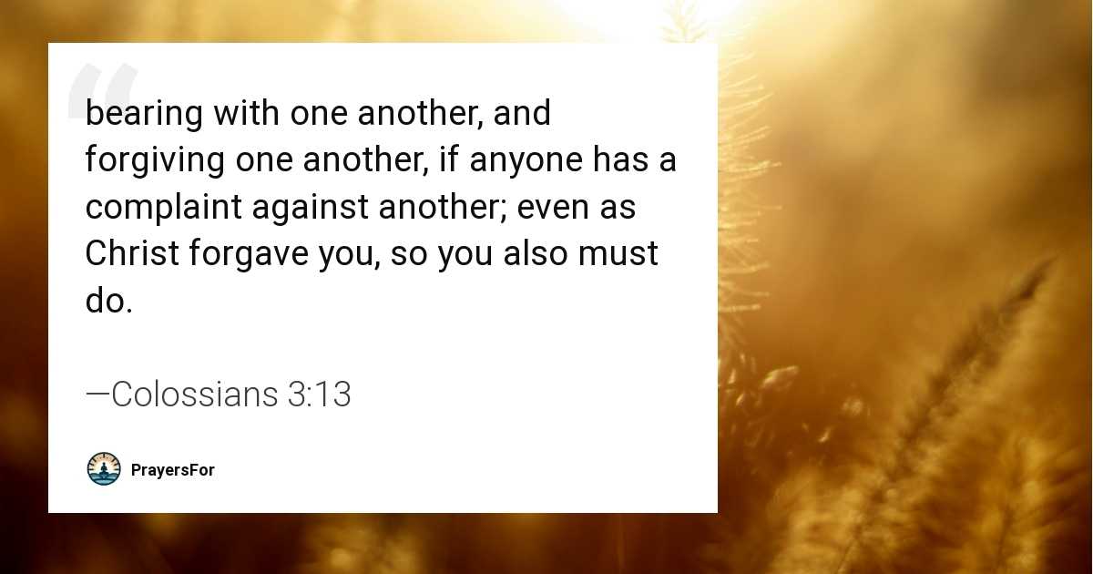 Colossians 3:13