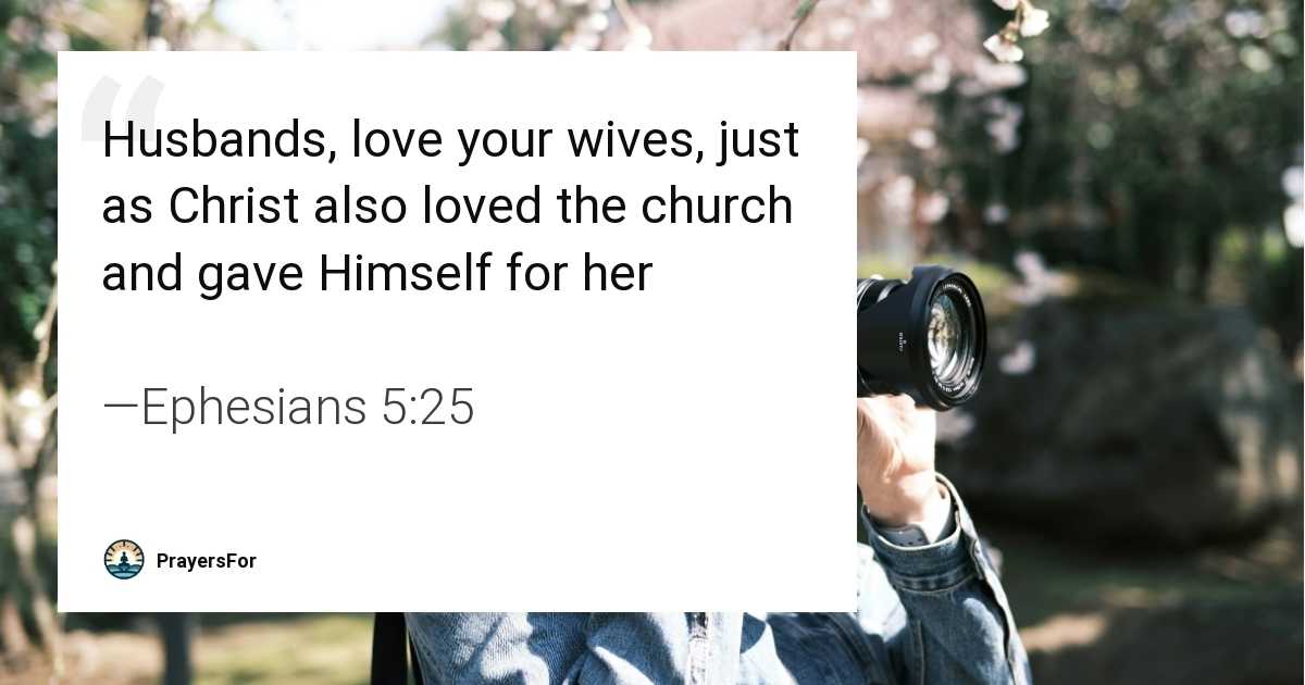 Ephesians 5:25