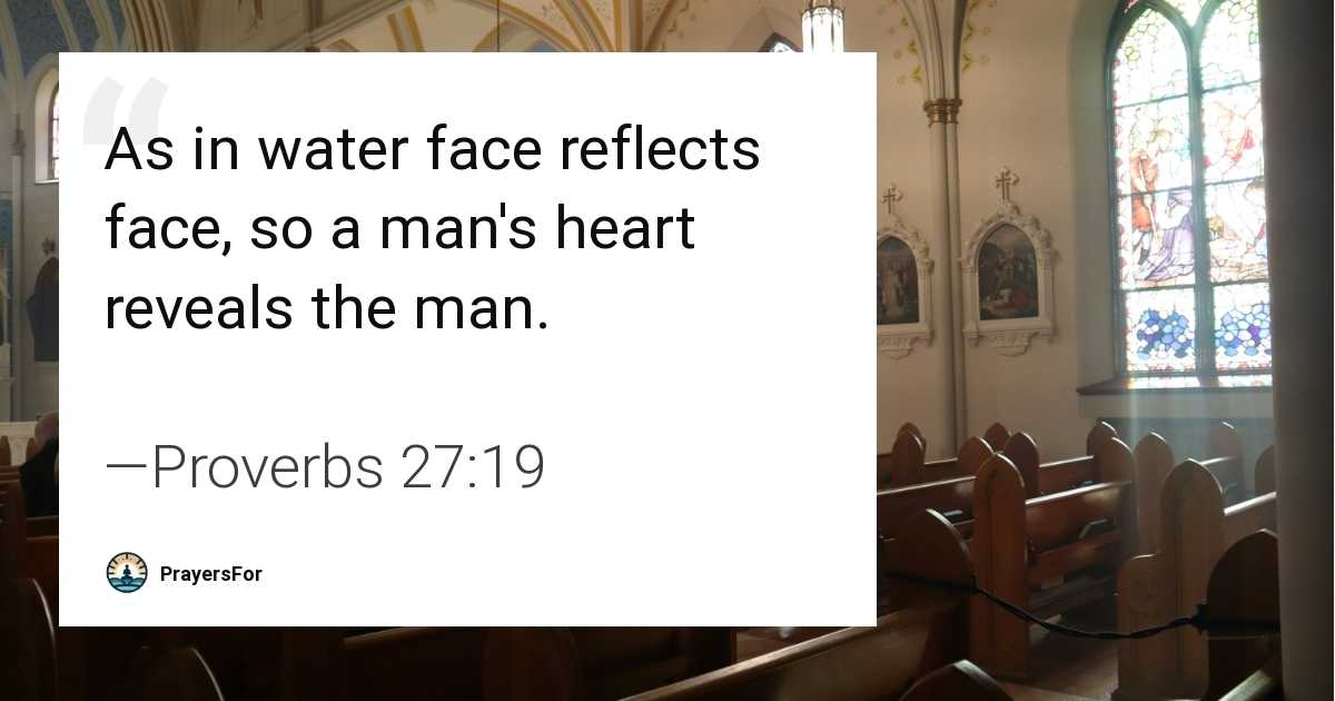 Proverbs 27:19