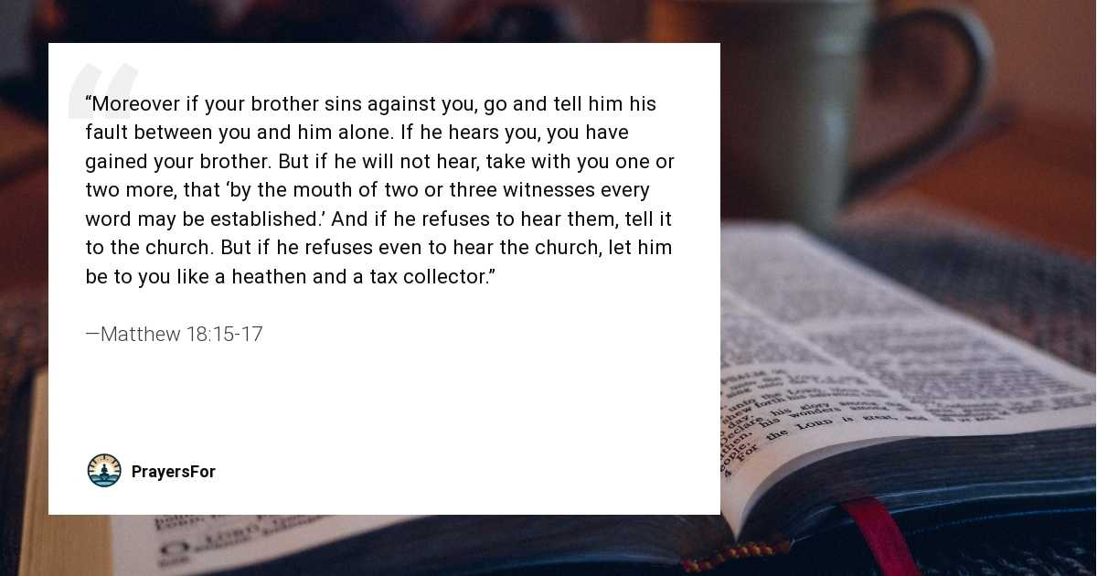 Matthew 18:15-17