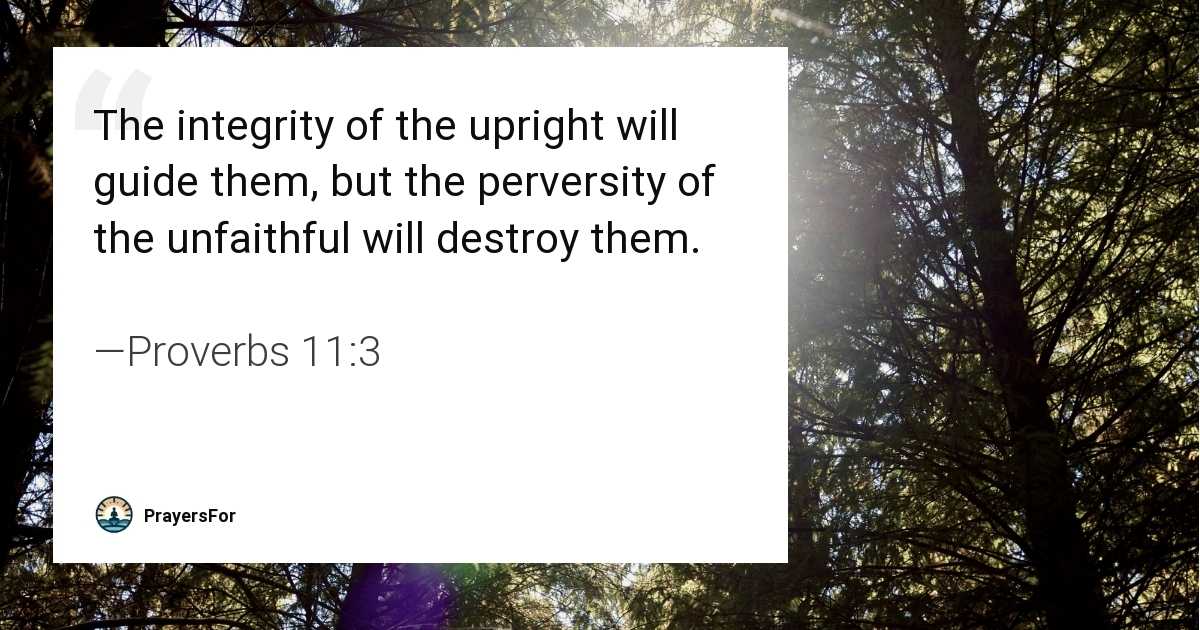 Proverbs 11:3