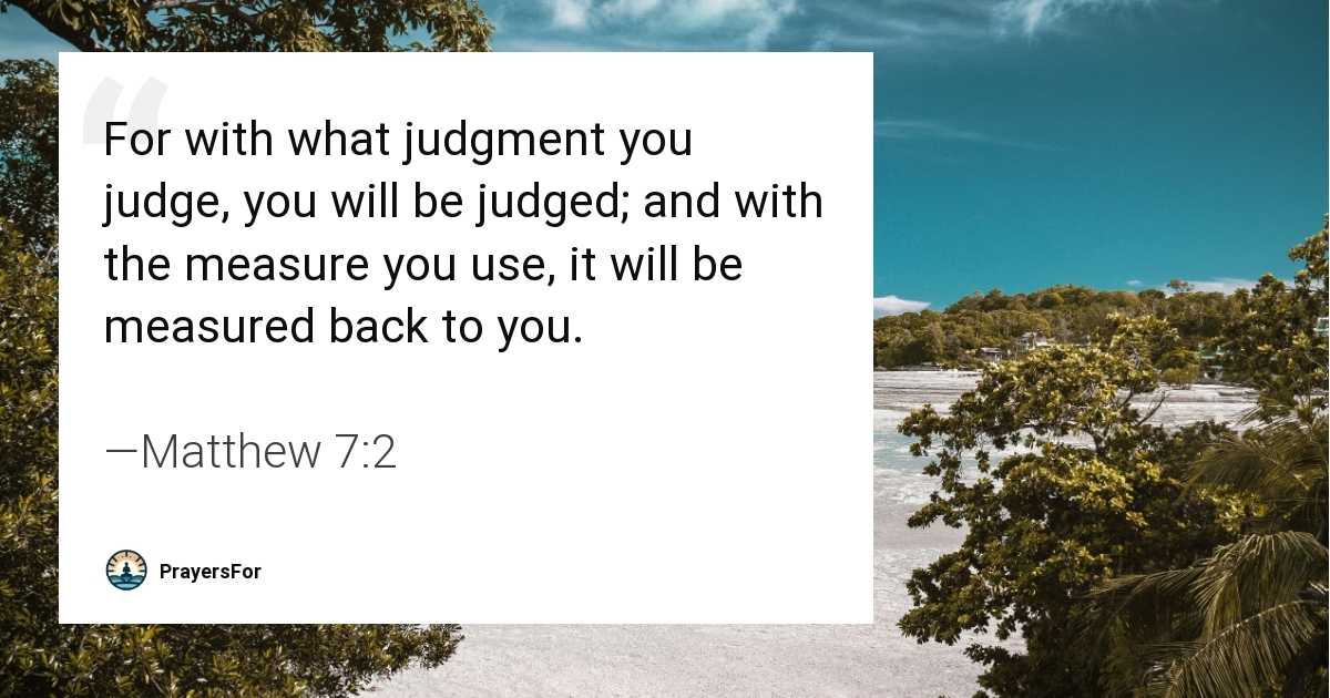 Matthew 7:2
