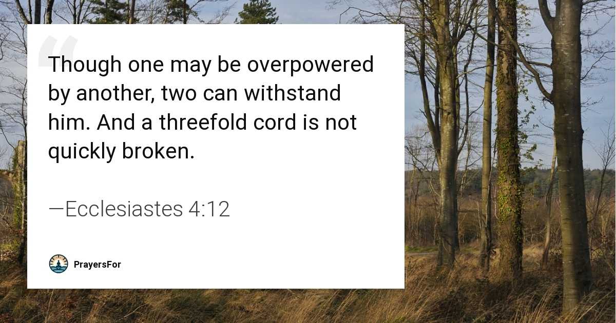 Ecclesiastes 4:12