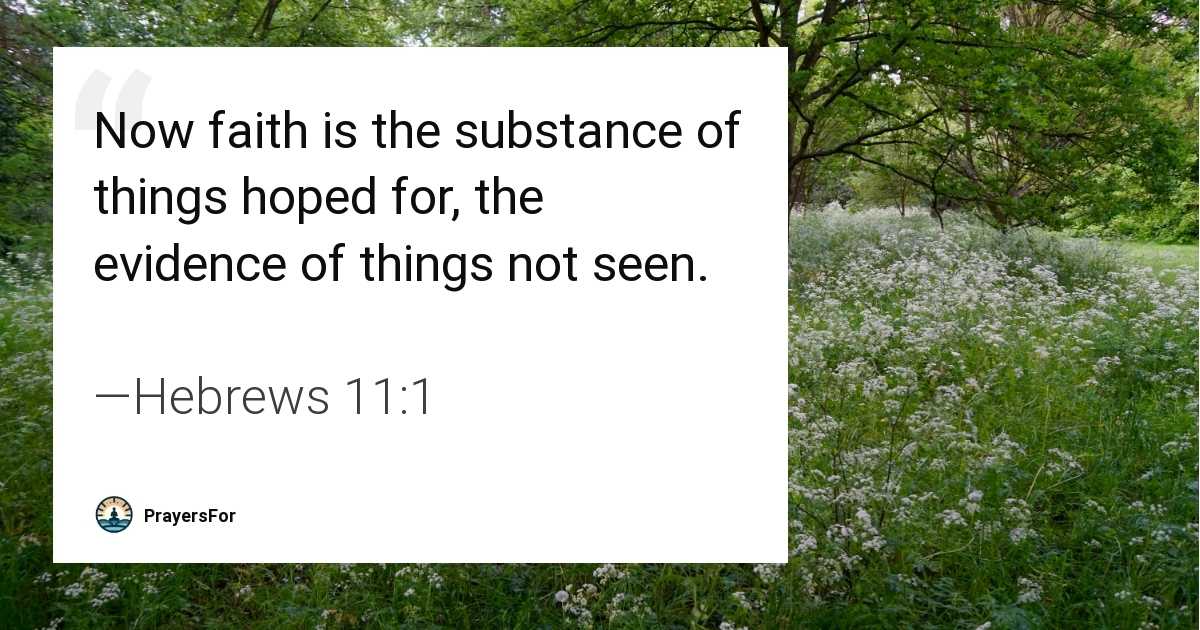 Hebrews 11:1