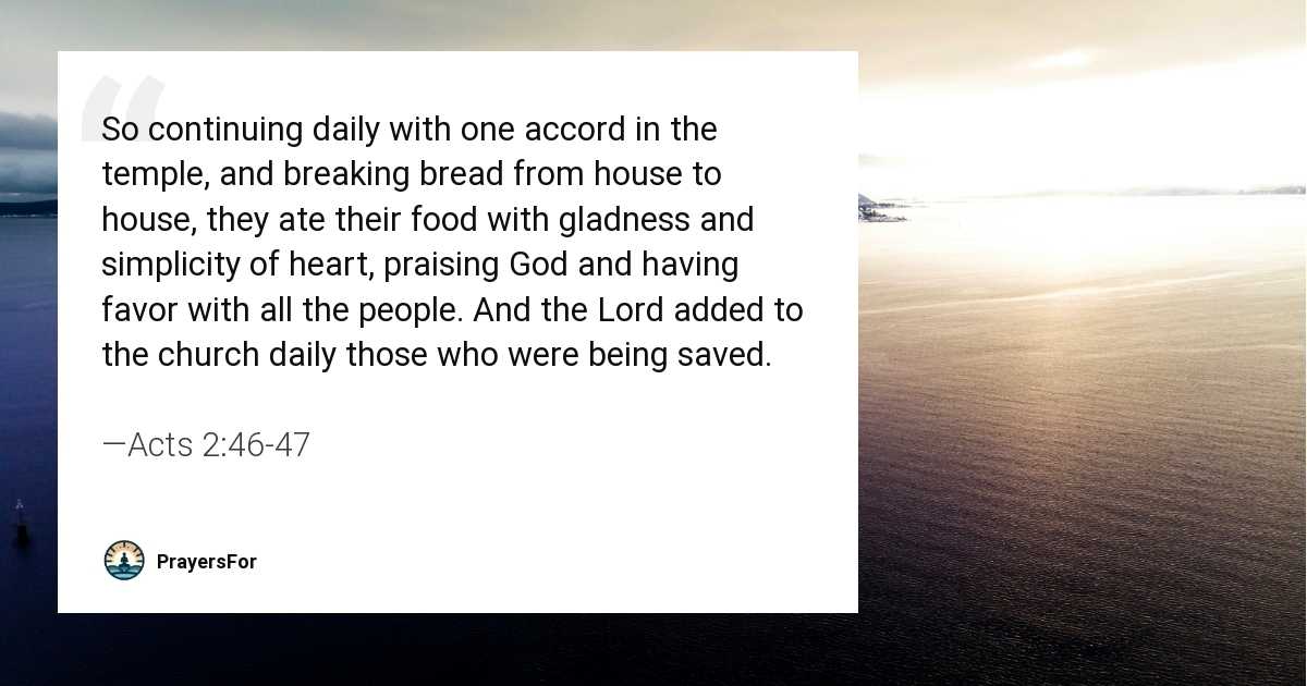 Acts 2:46-47
