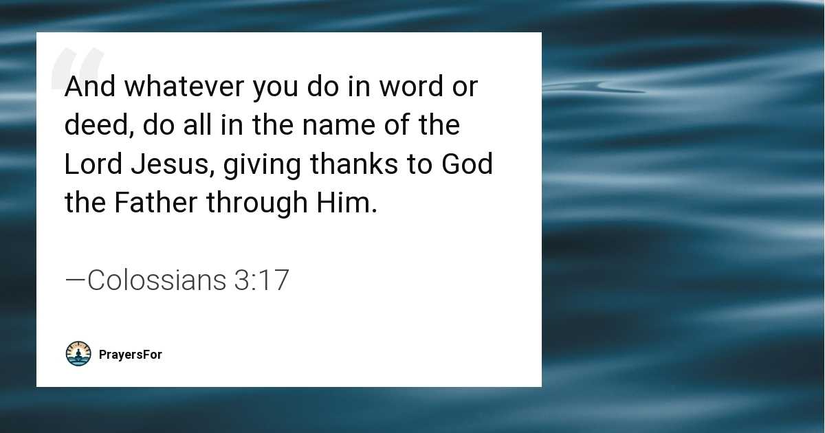 Colossians 3:17