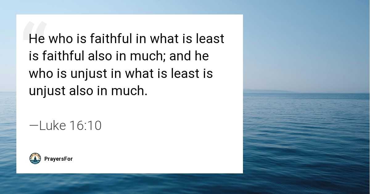 Luke 16:10