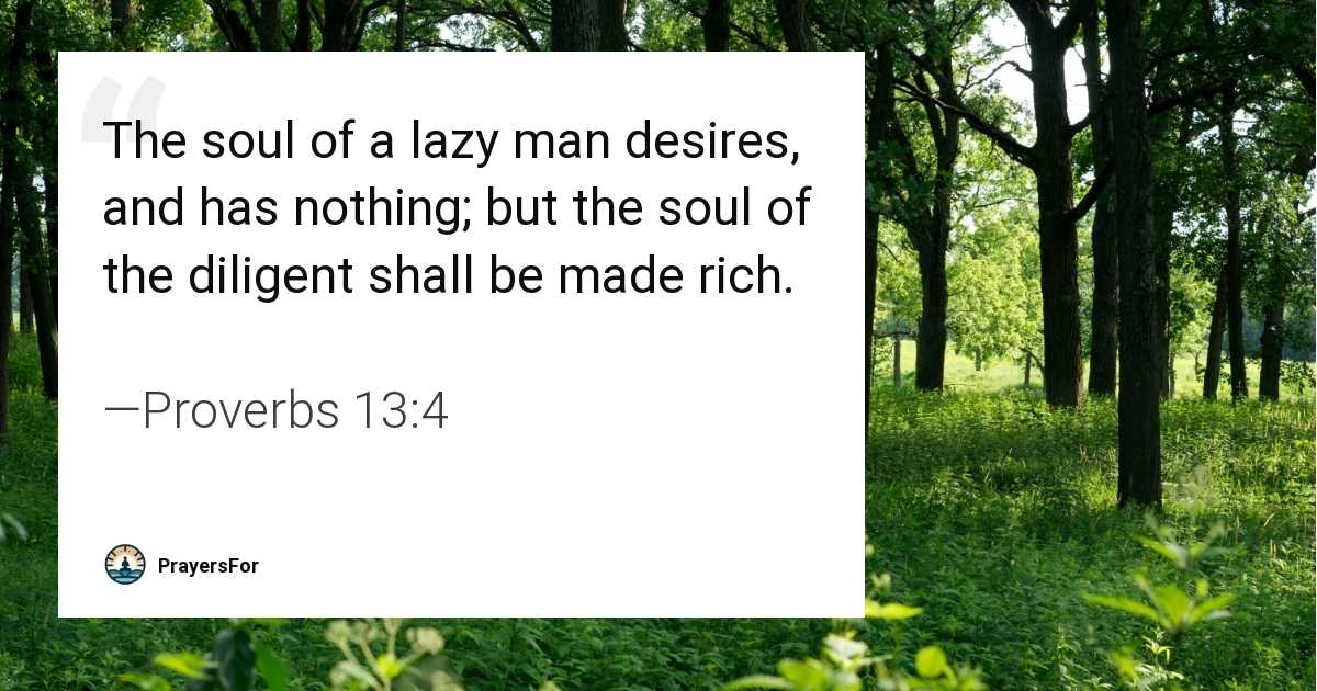 Proverbs 13:4