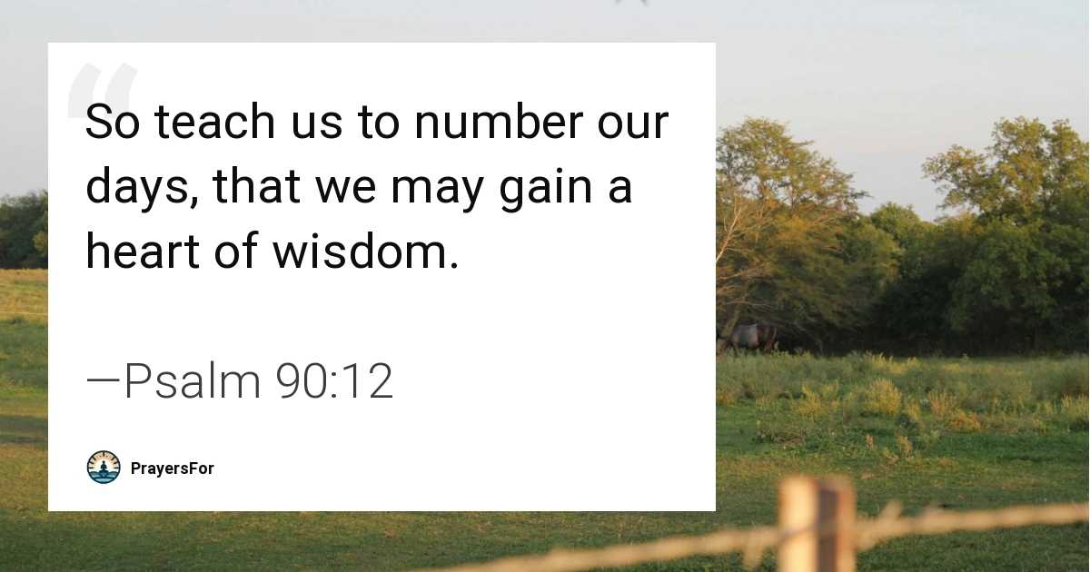 Psalm 90:12