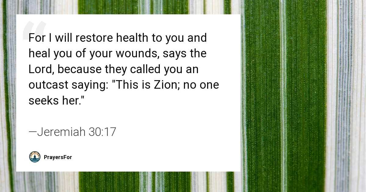 Jeremiah 30:17