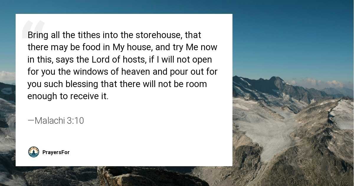 Malachi 3:10