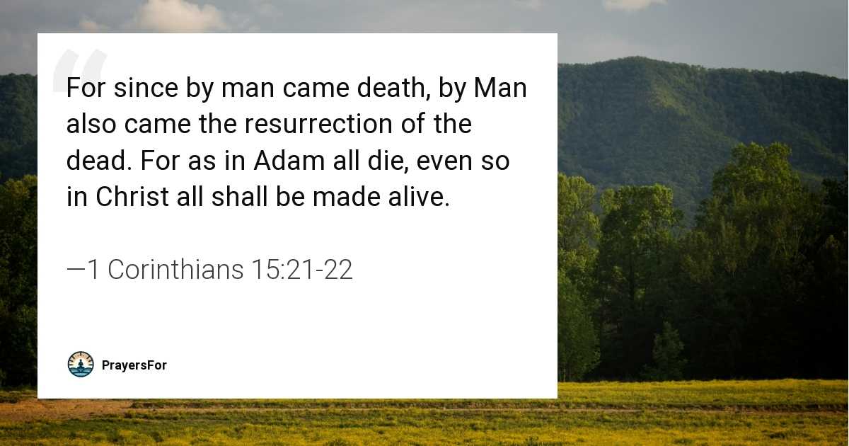 1 Corinthians 15:21-22