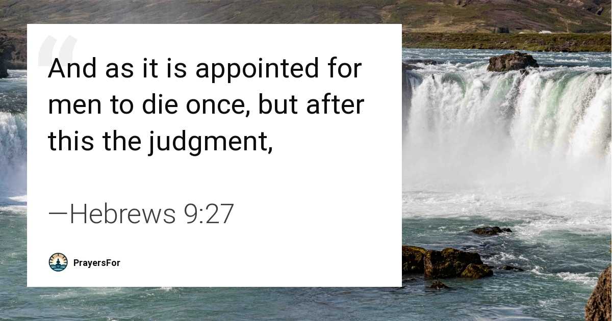 Hebrews 9:27