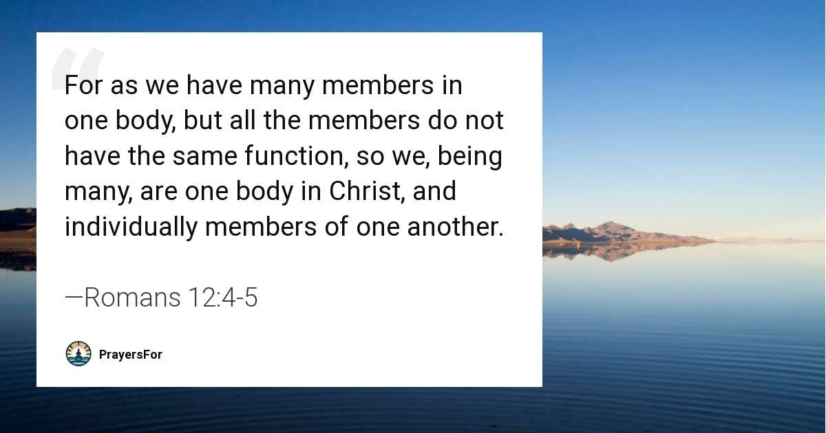 Romans 12:4-5