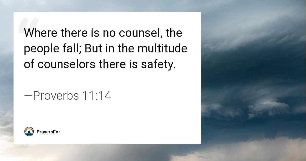 Proverbs 11:14