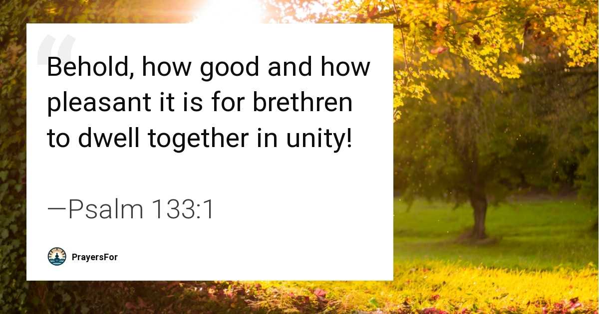 Psalm 133:1