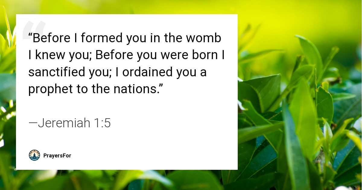 Jeremiah 1:5