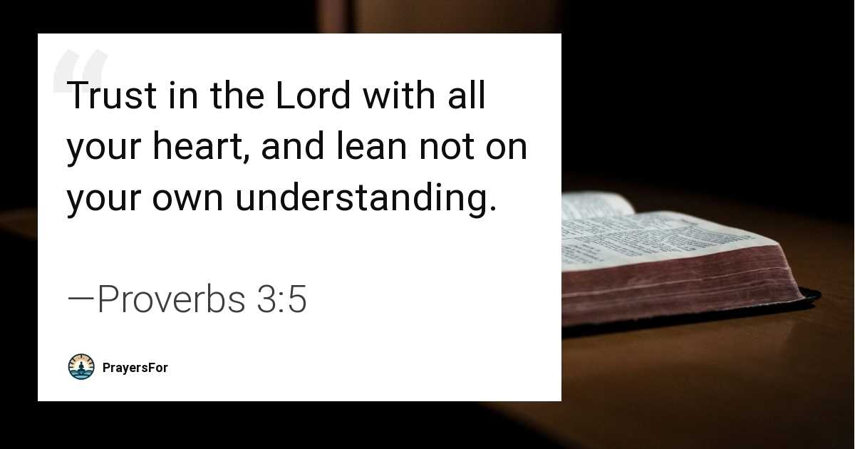 Proverbs 3:5