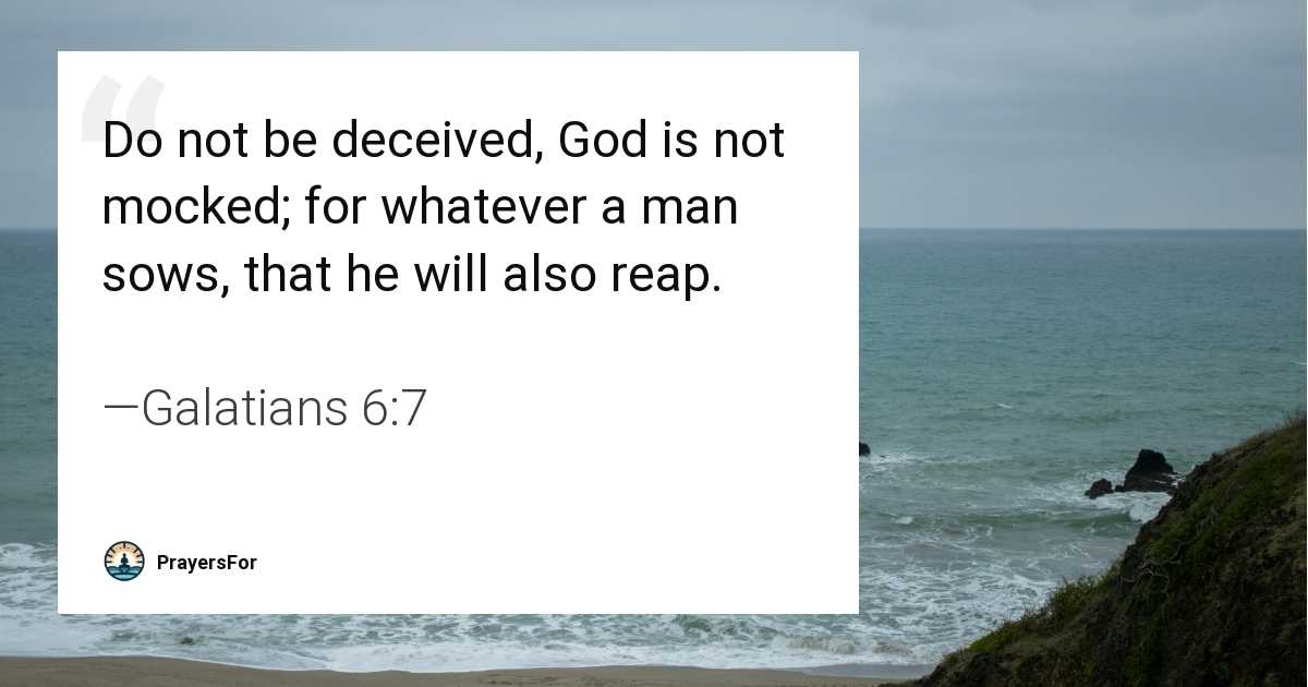Galatians 6:7